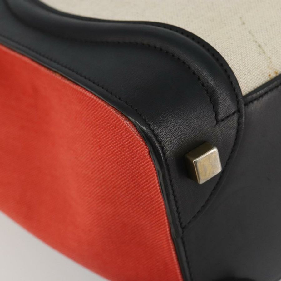 【日本直送】CELINE Luggage Micro Shopper 手提包 帆布 米色 金色 正品 190479A-14