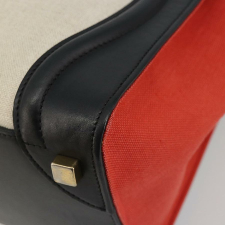 【日本直送】CELINE Luggage Micro Shopper 手提包 帆布 米色 金色 正品 190479A-15