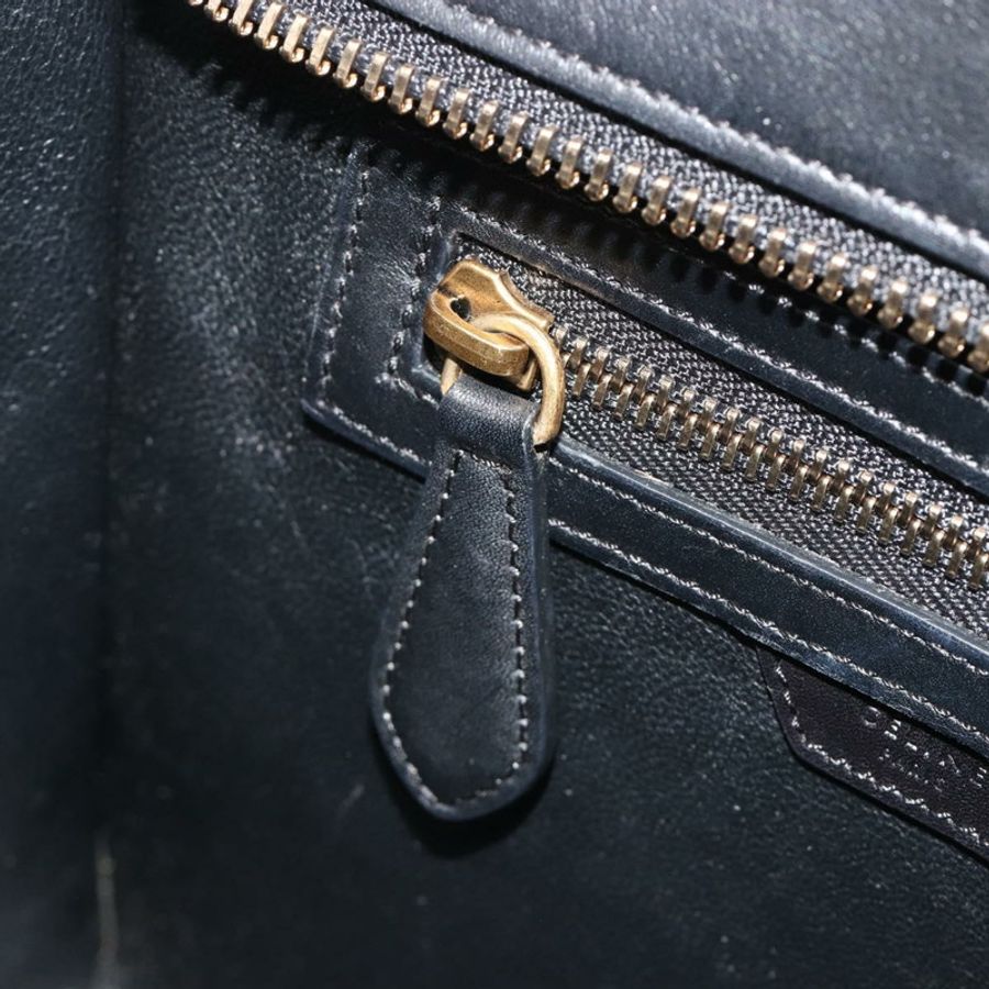 【日本直送】CELINE Luggage Micro Shopper 手提包 帆布 米色 金色 正品 190479A-23