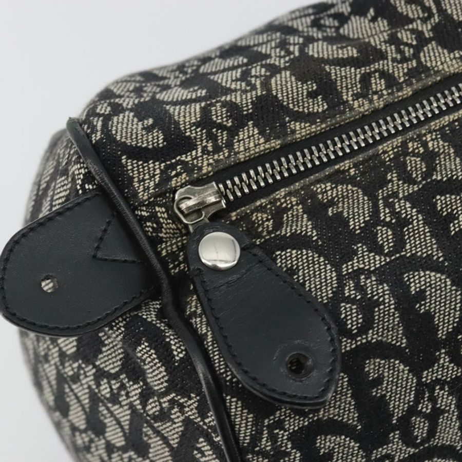 【日本直送】Christian Dior Trotter帆布手提包 海軍藍 銀色 正品 186666A-9