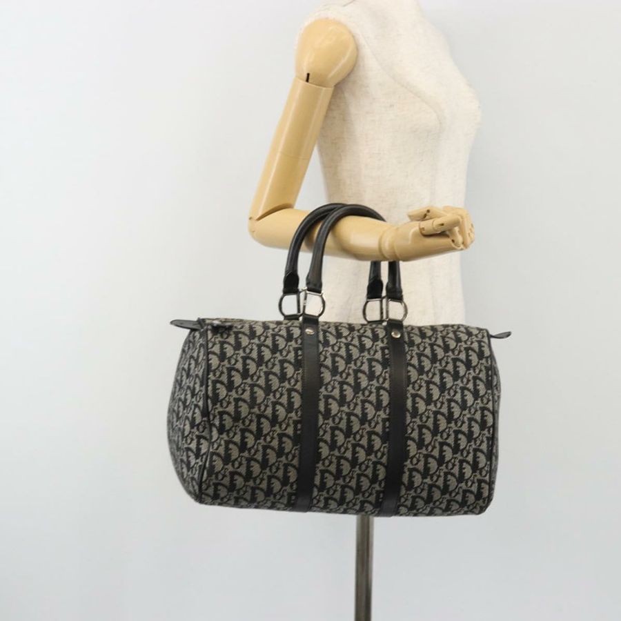 【日本直送】Christian Dior Trotter帆布手提包 海軍藍 銀色 正品 186666A-22