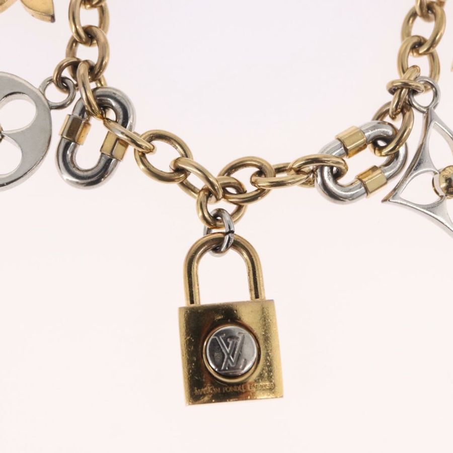 【日本直送】路易威登 (LOUIS VUITTON) 鏈條 LV 鎖頭包飾 金屬金色 M00538 LV 正品 190446M-8