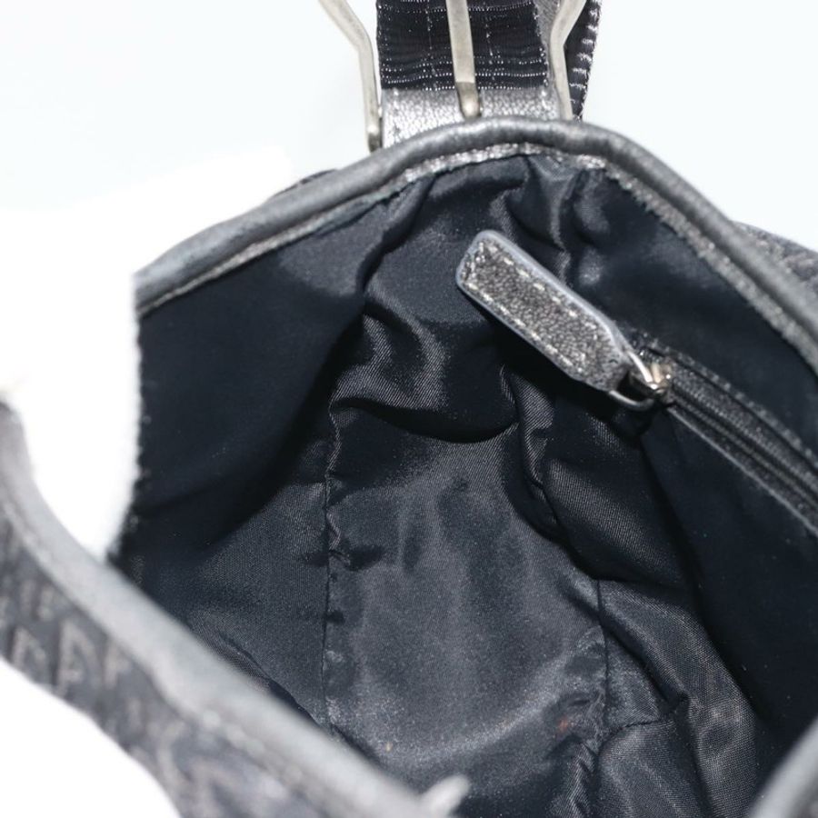 【日本直送】Christian Dior Trotter帆布肩背包 黑色 銀色 正品 186592A-20