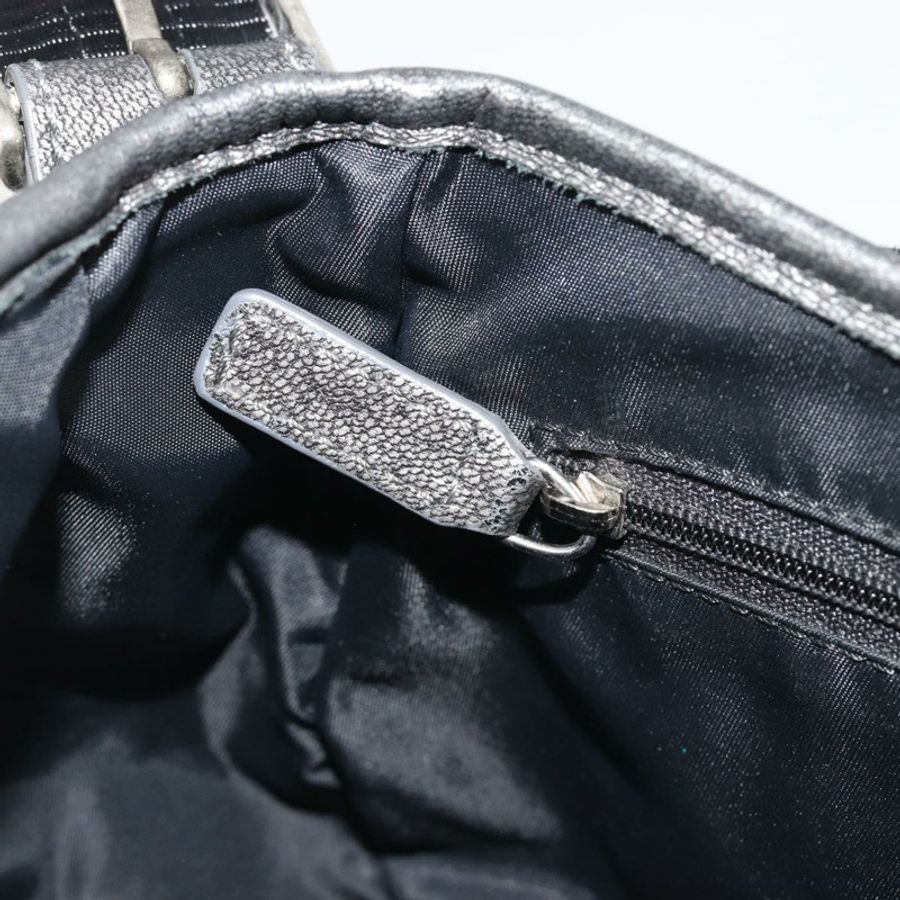 【日本直送】Christian Dior Trotter帆布肩背包 黑色 銀色 正品 186592A-21