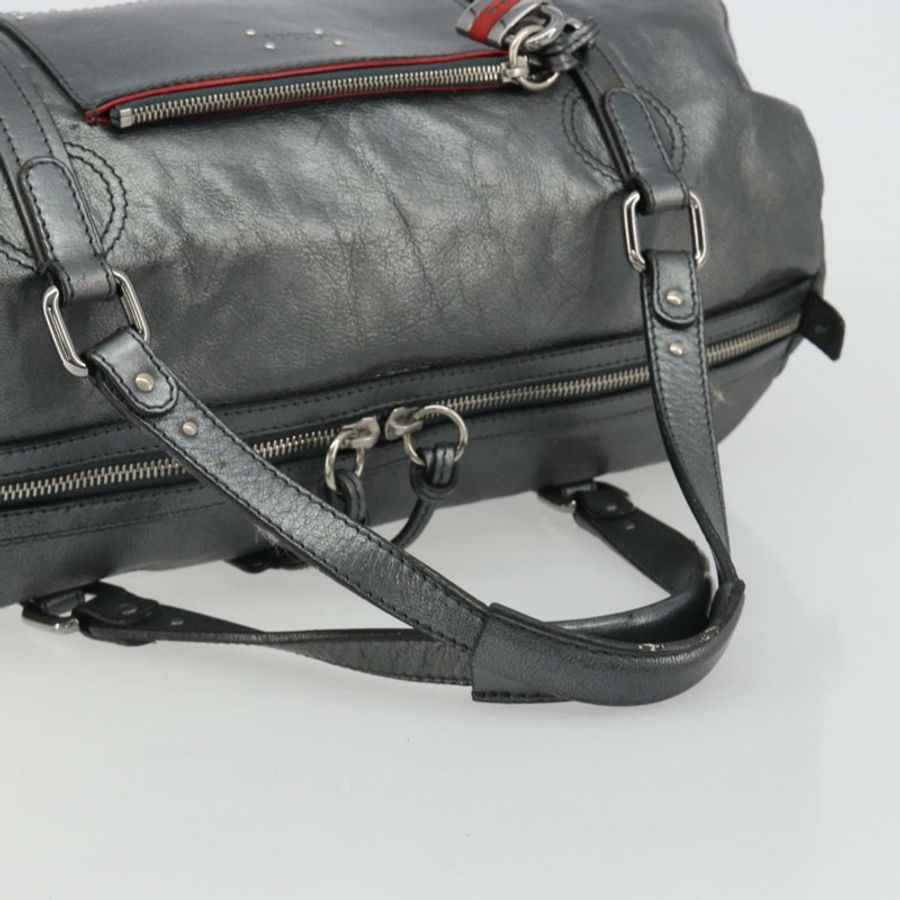 【日本直送】Chloe Mr Paddington 波士頓包 皮革 銀色 正品 190937A-6