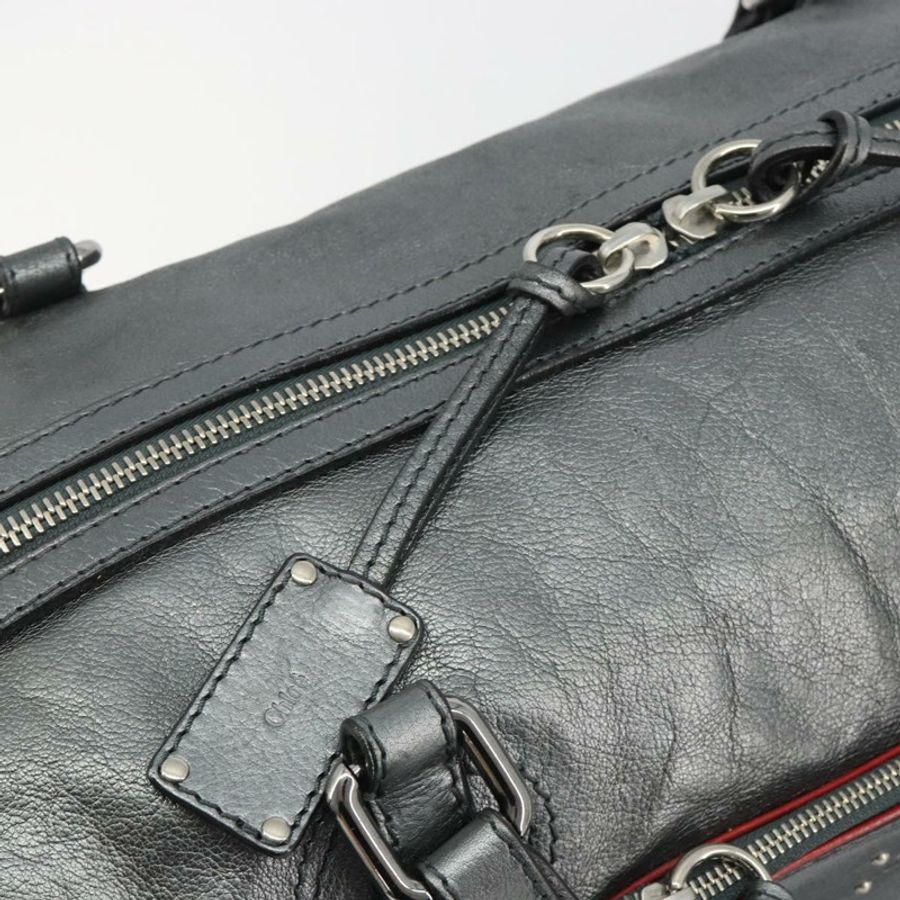 【日本直送】Chloe Mr Paddington 波士頓包 皮革 銀色 正品 190937A-18
