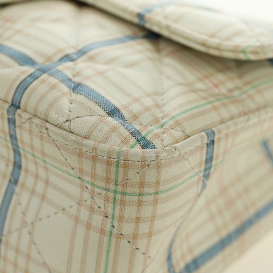 【日本直送】香奈兒 Matelasse 20 鏈條肩背包,白色皮革,金色雙C標誌,正品編號 190689SAM-13