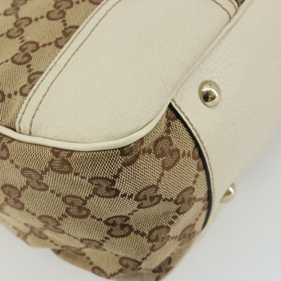 【日本直送】GUCCI GG帆布Princi托特包 米色 金色 163805 正品 191309V-8