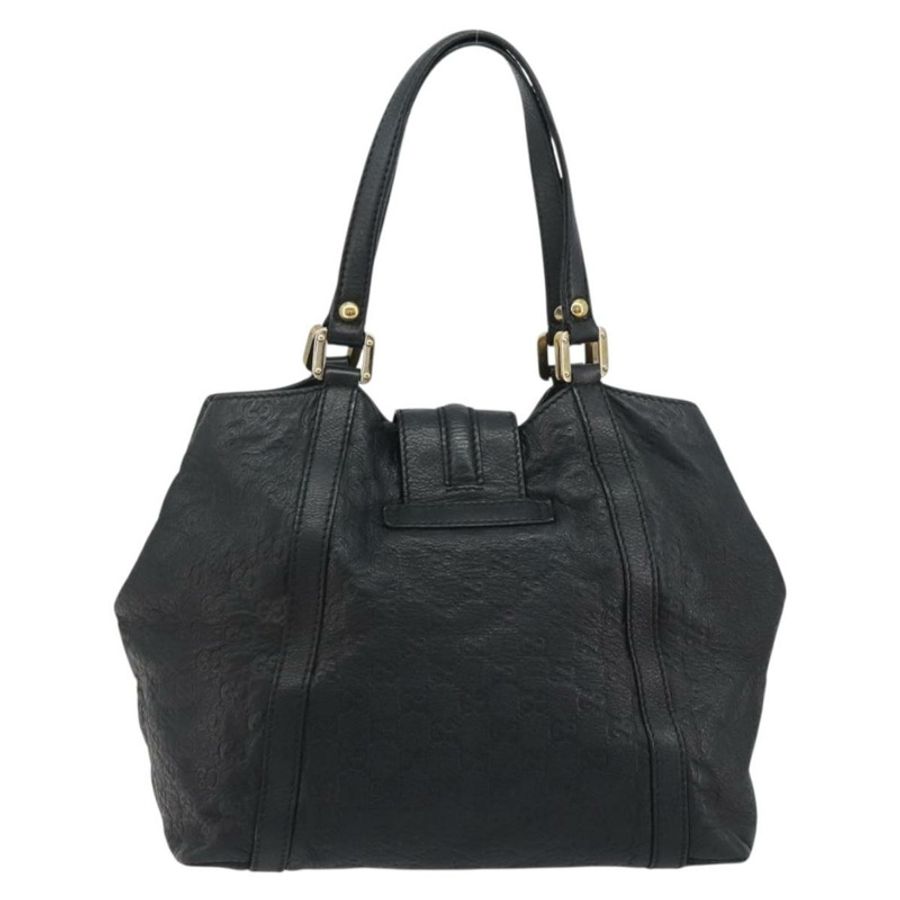 【日本直送】GUCCI GG帆布Guccissima托特包,黑色/金色皮革款,貨號233607,正品編號190389A-2