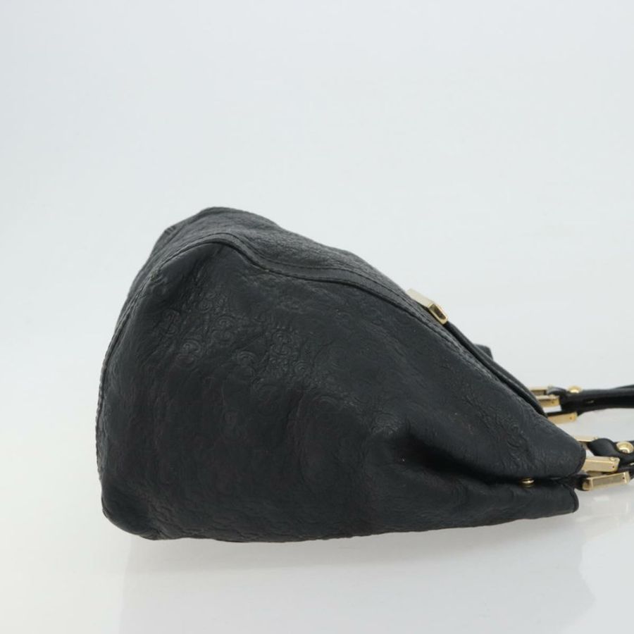 【日本直送】GUCCI GG帆布Guccissima托特包,黑色/金色皮革款,貨號233607,正品編號190389A-3