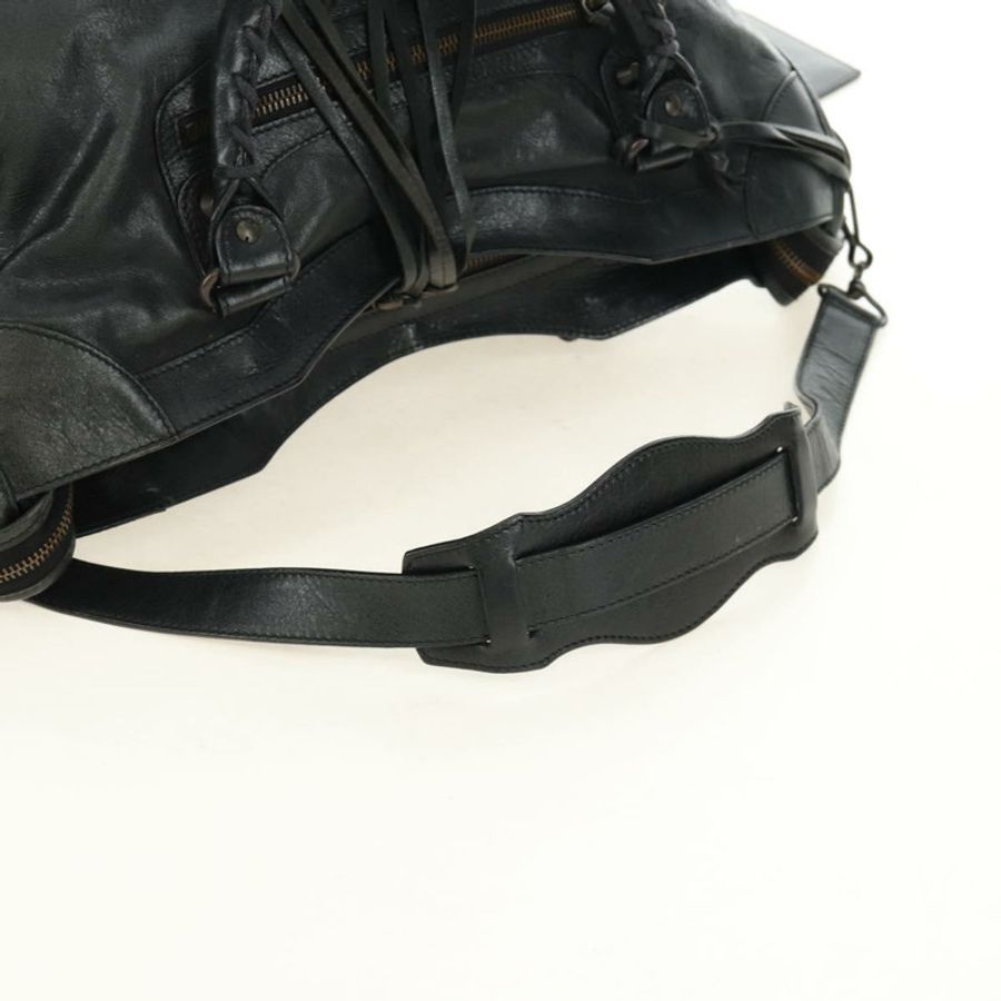 【日本直送】BALENCIAGA 城市手提包,皮革材質,兩用,黑色,貨號 115748,正品號 190388SAM-8