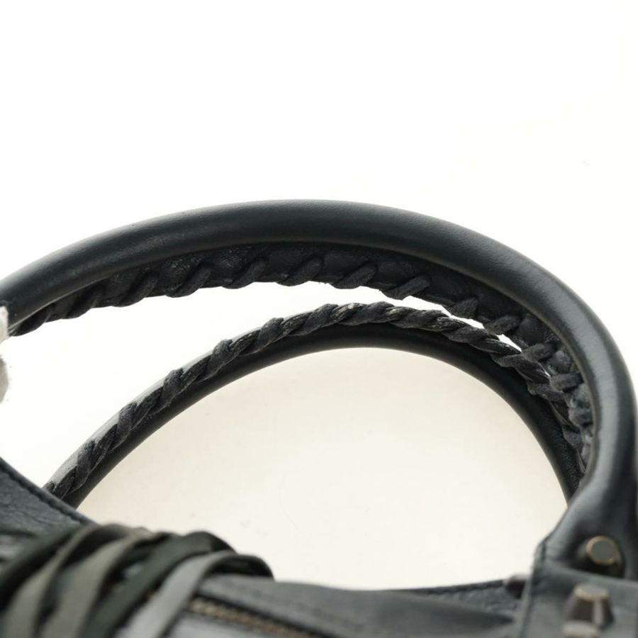 【日本直送】BALENCIAGA 城市手提包,皮革材質,兩用,黑色,貨號 115748,正品號 190388SAM-13