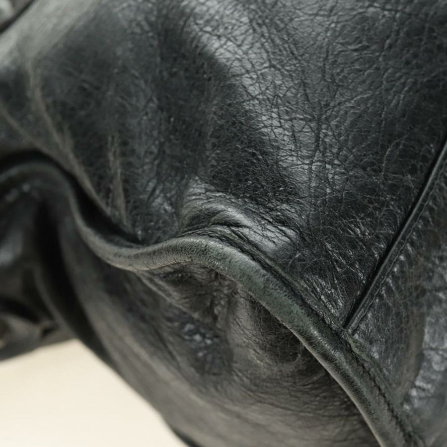 【日本直送】BALENCIAGA 城市手提包,皮革材質,兩用,黑色,貨號 115748,正品號 190388SAM-17