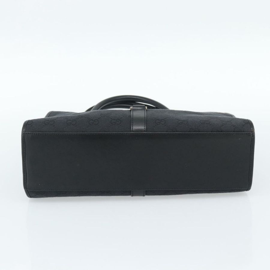 【日本直送】GUCCI GG帆布Jackie手提包 黑色 銀色 002 1067 正品 190433A-4