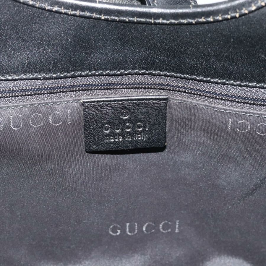 【日本直送】GUCCI GG帆布Jackie手提包 黑色 銀色 002 1067 正品 190433A-16