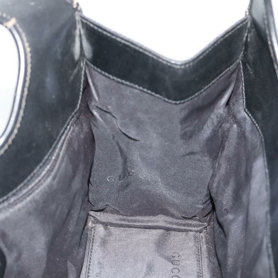 【日本直送】GUCCI GG帆布Jackie手提包 黑色 銀色 002 1067 正品 190433A-17