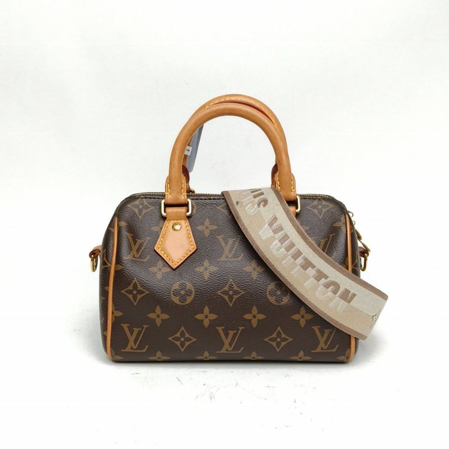 LOUIS VUITTON Sp20可拆卸黑白寬肩帶老花PVC晶片肩背包-0