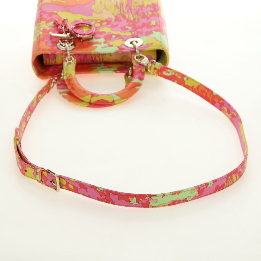 【日本直送】Christian Dior Lady Dior 手提包 真皮 兩用 紅色 金色 正品 190659SM-7