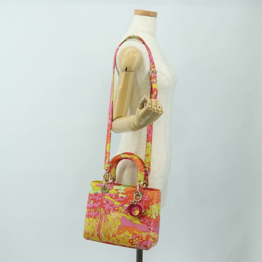 【日本直送】Christian Dior Lady Dior 手提包 真皮 兩用 紅色 金色 正品 190659SM-28