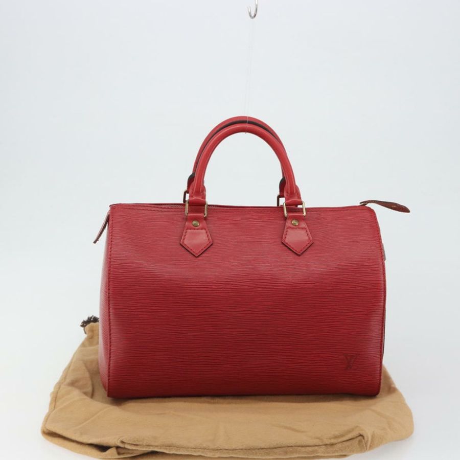 【日本直送】路易威登 Epi Speedy 35 手提包 卡斯蒂利亞紅 M42997 LV Auth 190649A-11