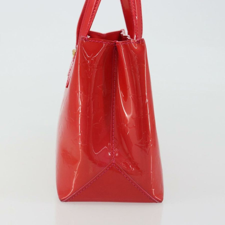 【日本直送】路易威登 Monogram Vernis Wilshire PM 手袋 Rose Pop M93643 LV Auth 190861A-3