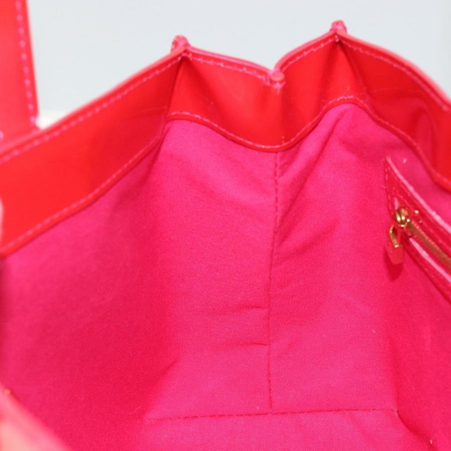 【日本直送】路易威登 Monogram Vernis Wilshire PM 手袋 Rose Pop M93643 LV Auth 190861A-18