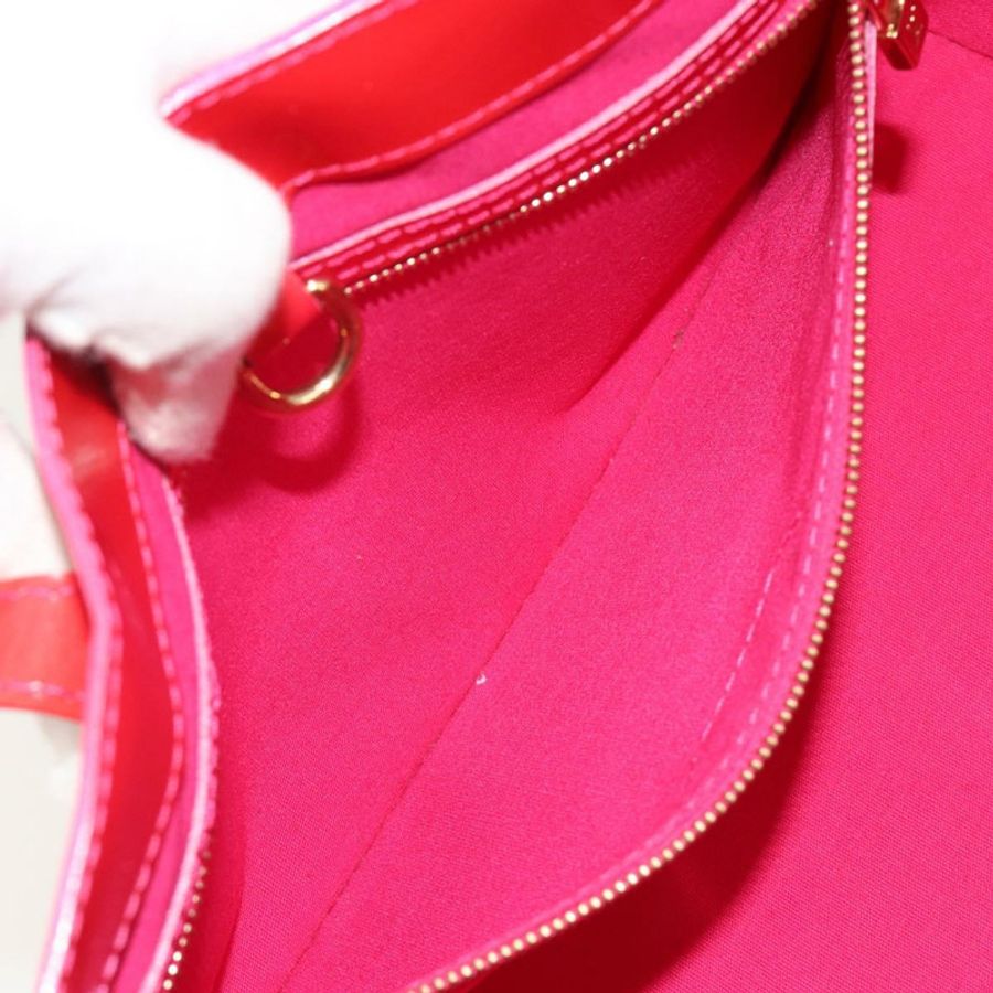 【日本直送】路易威登 Monogram Vernis Wilshire PM 手袋 Rose Pop M93643 LV Auth 190861A-20