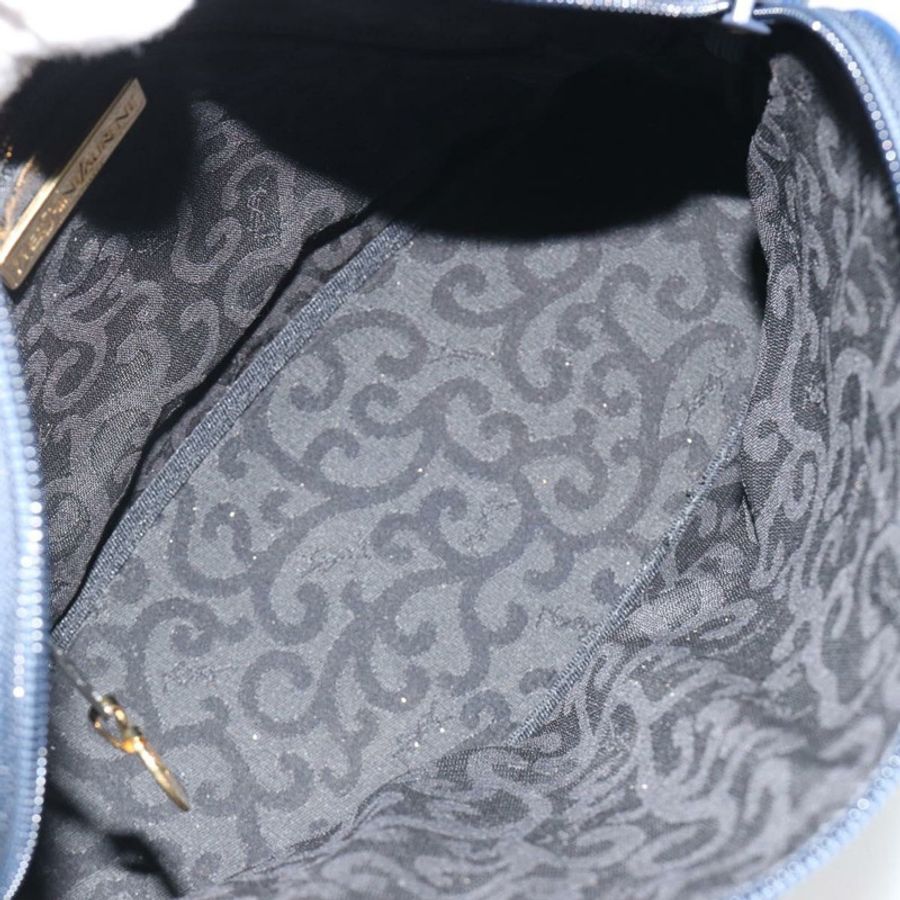 【日本直送】SAINT LAURENT 阿拉伯紋樣肩背包,黑色皮革,金色,正品 190813A-11