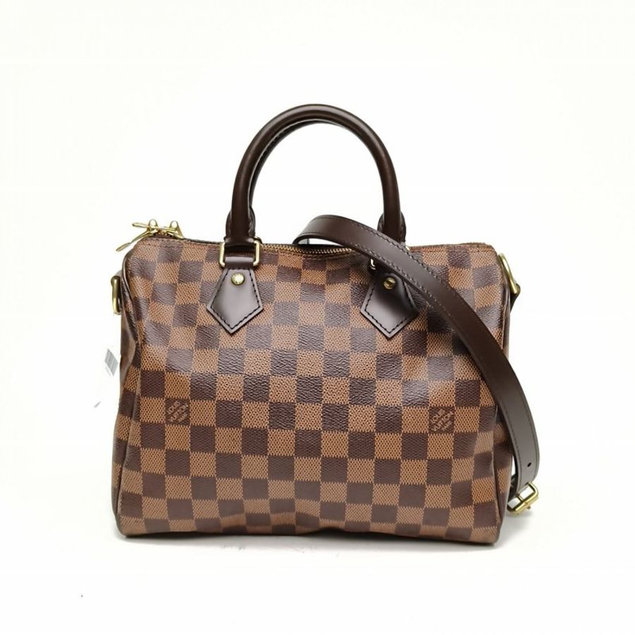 LOUIS VUITTON Sp25配肩帶棕色棋盤格PVC2019肩背包-0