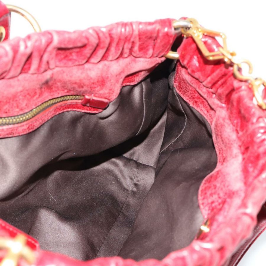 【日本直送】Miu Miu 手提包 皮革 兩用 紅色 金色 正品 186437SAM-18