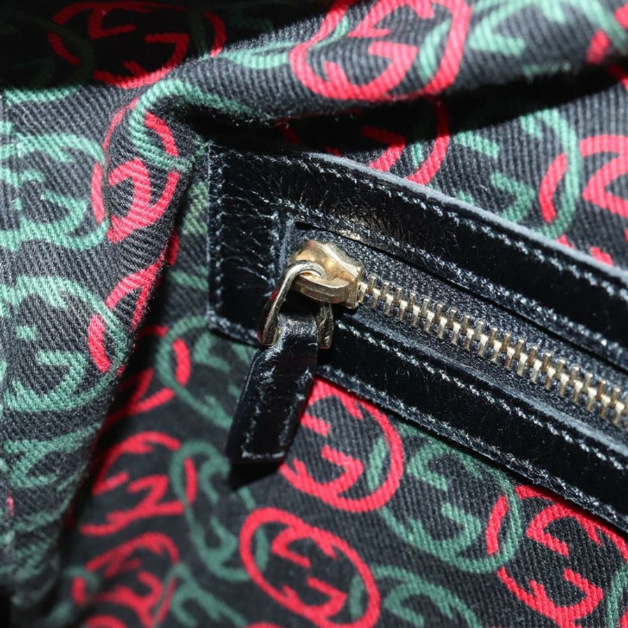 【日本直送】GUCCI 手提包 皮革 黑色 金色 170009 正品 190912SAV-21