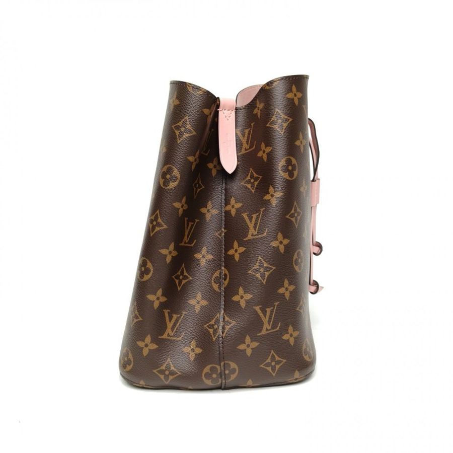 LOUIS VUITTON NÉONOÉ水桶包中號粉色內裏老花PVC金扣晶片肩背包-3