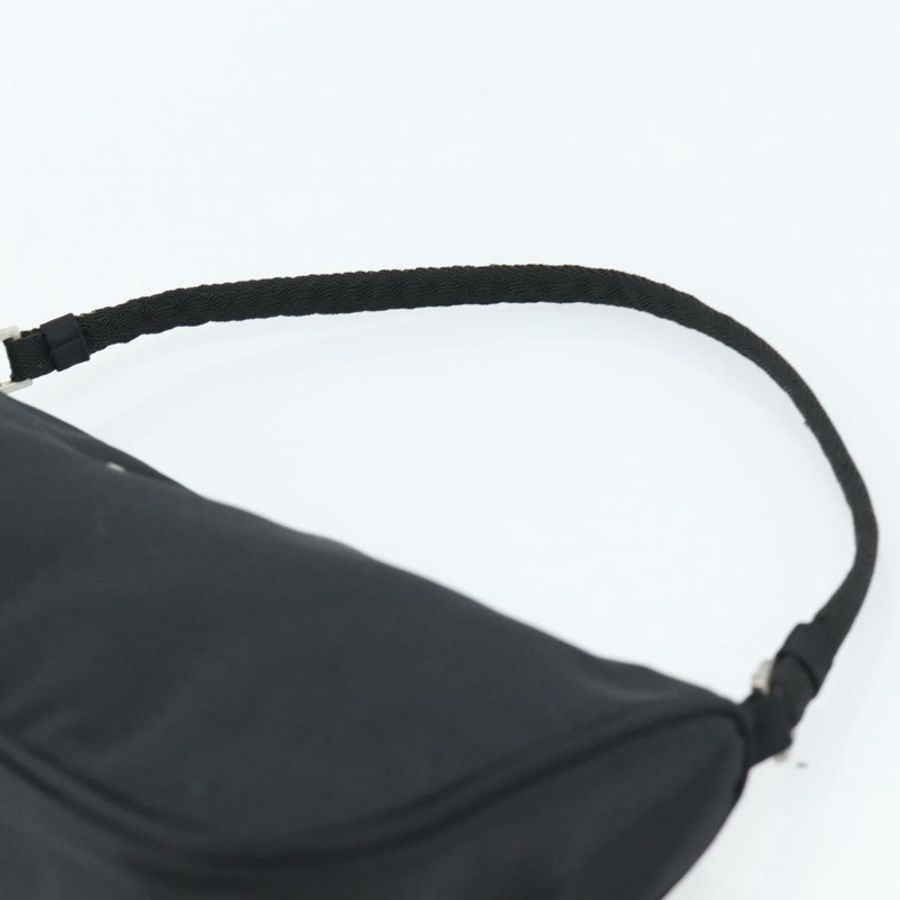 【日本直送】PRADA 尼龍黑色銀色配件包 Auth 191315V-7