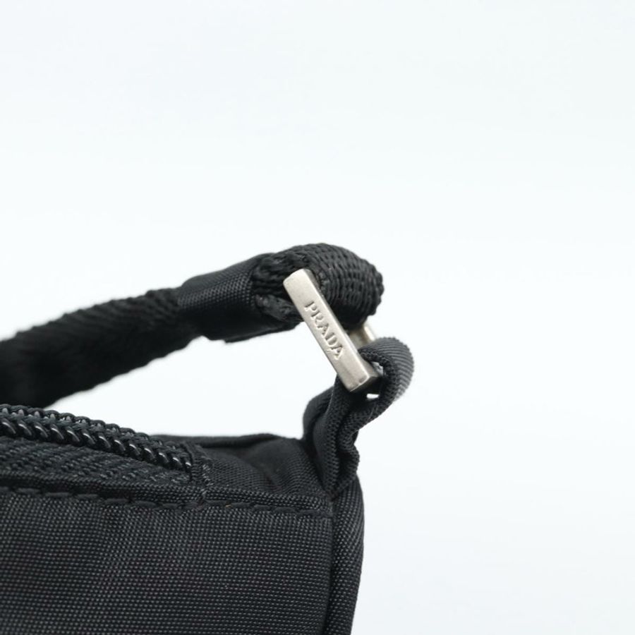 【日本直送】PRADA 尼龍黑色銀色配件包 Auth 191315V-8
