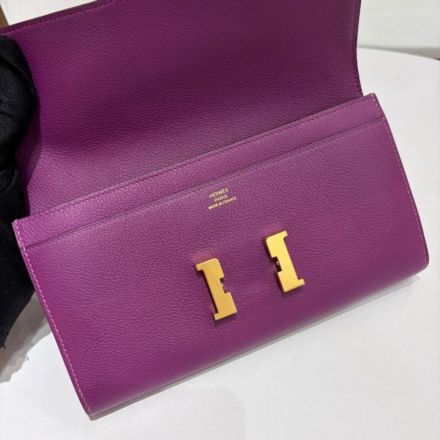 Hermes Constance long wallet P9 Anemone
Evercolor leather-8