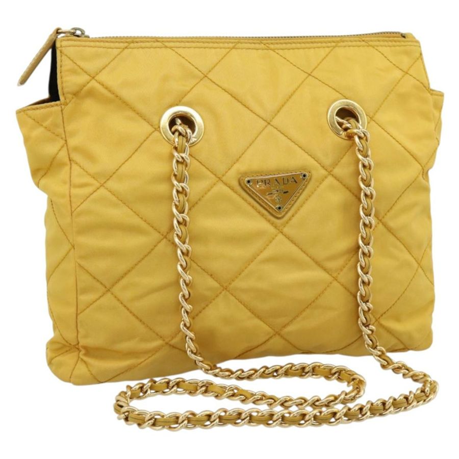 【日本直送】PRADA 尼龍黃金鏈單肩包 正品 190869A-0