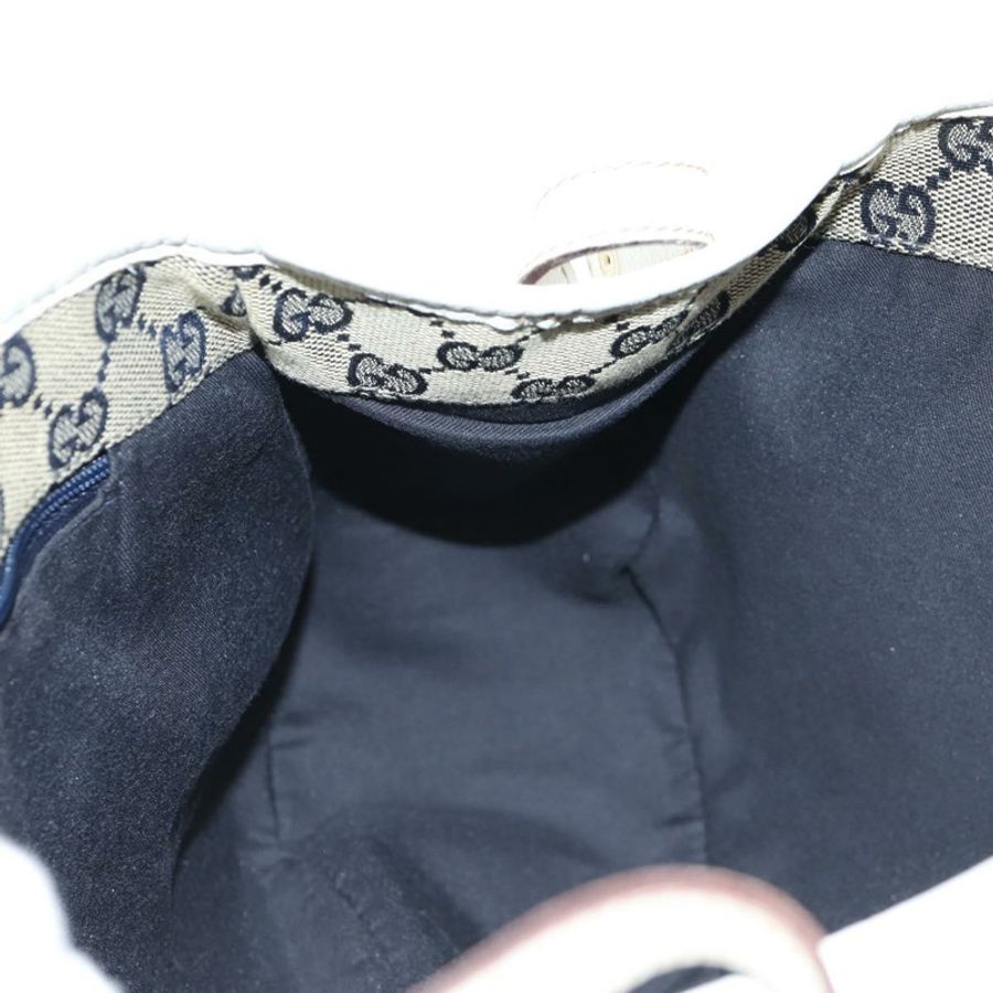 【日本直送】GUCCI Abbey 手提包,皮革,白色,金色,貨號 130736,正品編號 191308V-19