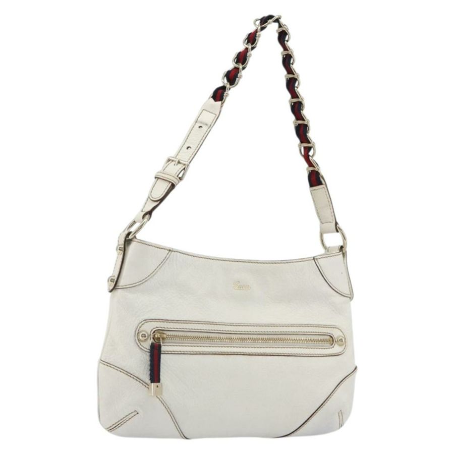 【日本直送】GUCCI Sherry系列鏈條包,皮革材質,白色,金色,貨號153011 491404,正品編號190887A-0