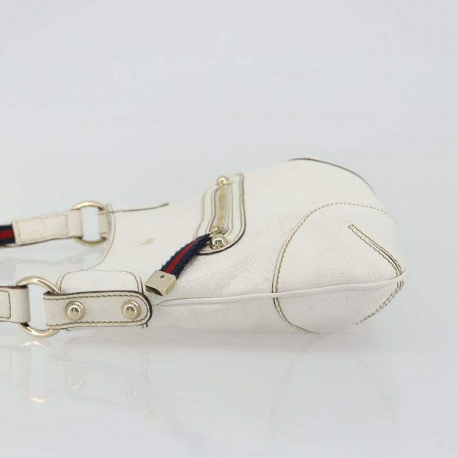 【日本直送】GUCCI Sherry系列鏈條包,皮革材質,白色,金色,貨號153011 491404,正品編號190887A-3