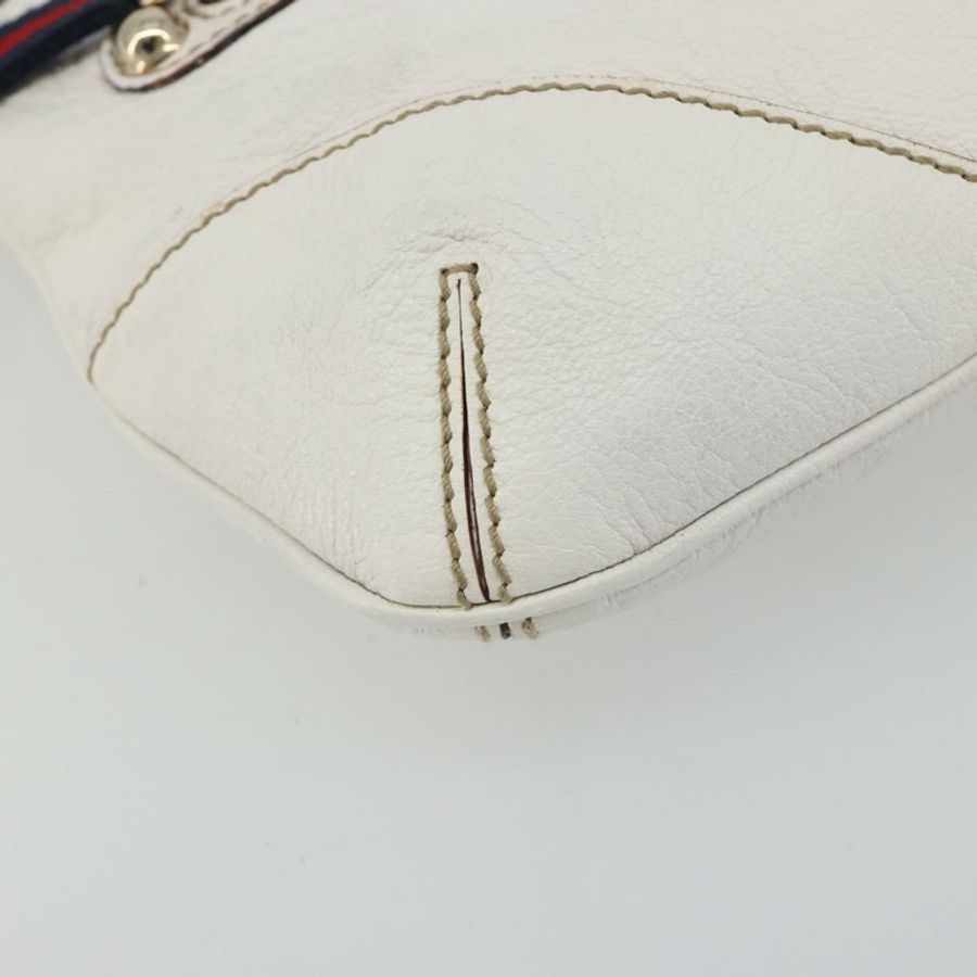 【日本直送】GUCCI Sherry系列鏈條包,皮革材質,白色,金色,貨號153011 491404,正品編號190887A-13