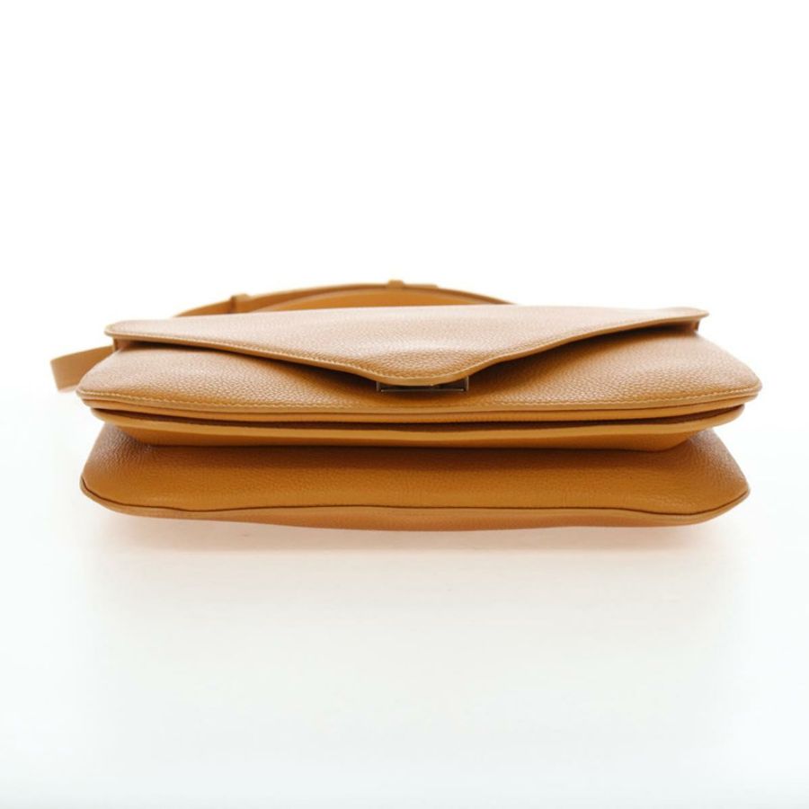 【日本直送】BOTTEGA VENETA Mount 鏈條單肩包 皮革 2way Orange Gold Auth 190656V-4