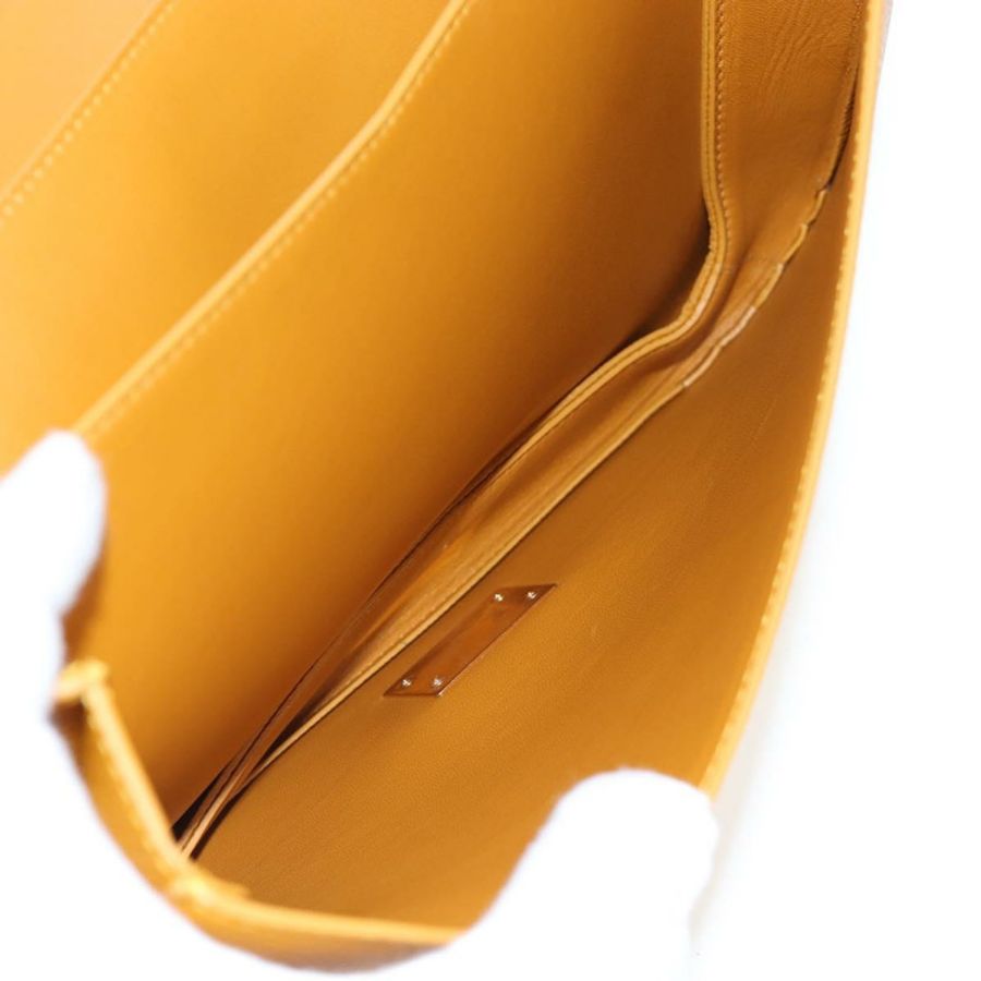 【日本直送】BOTTEGA VENETA Mount 鏈條單肩包 皮革 2way Orange Gold Auth 190656V-9