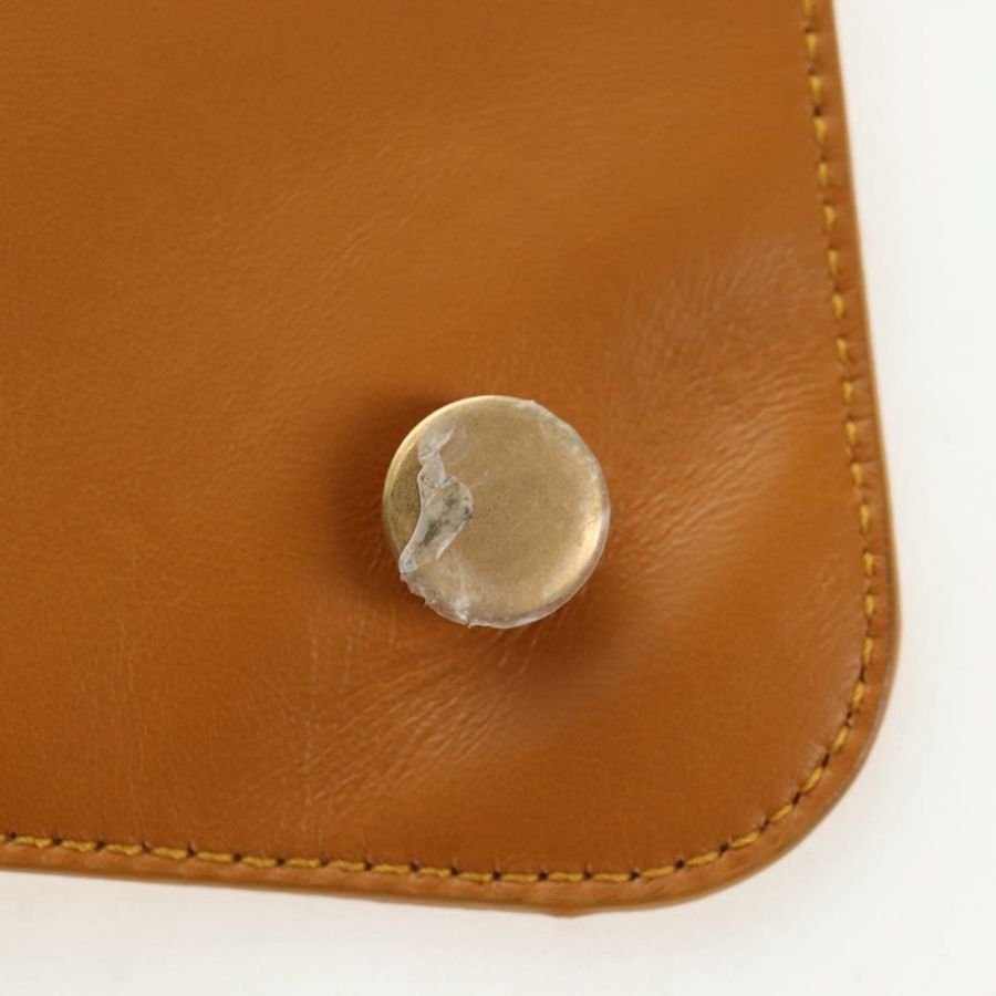 【日本直送】BOTTEGA VENETA Mount 鏈條單肩包 皮革 2way Orange Gold Auth 190656V-20