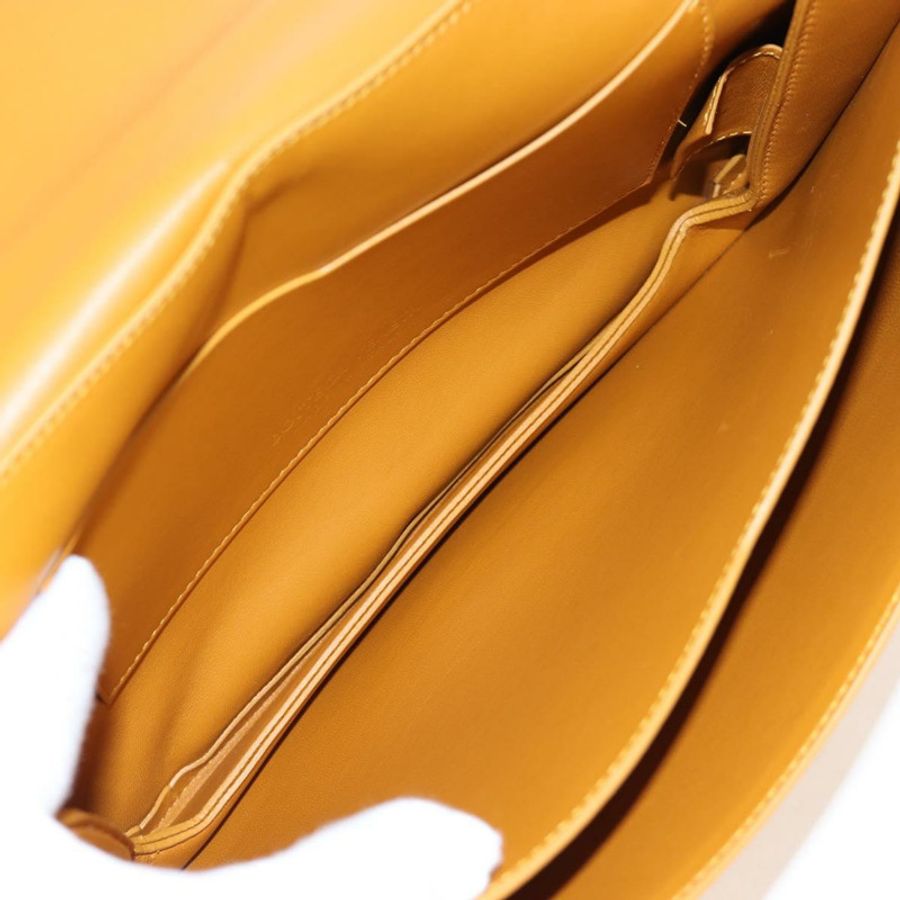 【日本直送】BOTTEGA VENETA Mount 鏈條單肩包 皮革 2way Orange Gold Auth 190656V-21