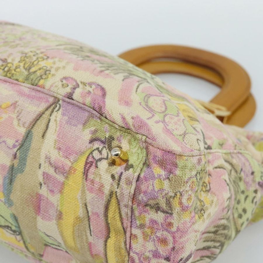 【日本直送】FENDI 手提包 帆布 米色 金色 正品 190653V-8