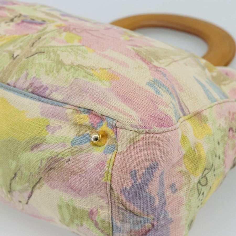 【日本直送】FENDI 手提包 帆布 米色 金色 正品 190653V-14