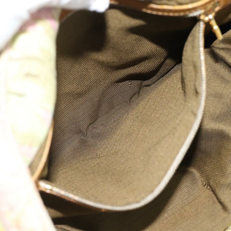 【日本直送】FENDI 手提包 帆布 米色 金色 正品 190653V-20