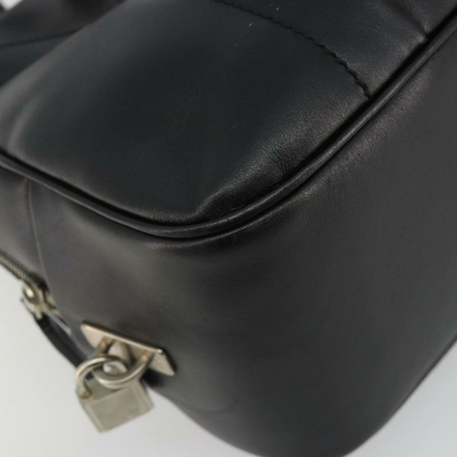 【日本直送】PRADA 保齡球手袋 皮革 黑色 銀色 正品 190893A-13