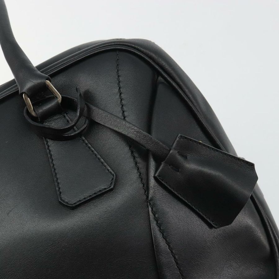 【日本直送】PRADA 保齡球手袋 皮革 黑色 銀色 正品 190893A-17