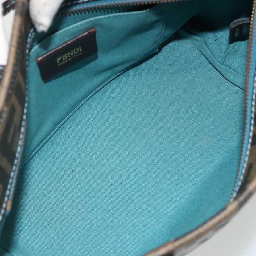 【日本直送】FENDI Zucca帆布手提包 PVC黑色棕色 正品 190868-10